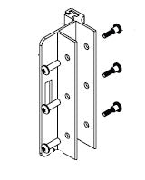 Bradley Restroom Partition Wrap Around Strike/Keeper, Inswing, HDWP-A0050