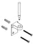 Bradley Toilet Partition Flat Top Hinge Kit , HDWT-S0185