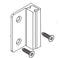 Bradley Toilet Partition Stainless Steel Flat Strike/Keeper, Out Swing, HDWT-S0193