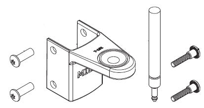 Bradley Toilet Partition Stainless Steel Top Hinge Kit , HDWT-S100