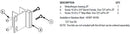 Bradley Partition Stainless Steel Wrap Around Strike/Keeper, Inswing, HDWT-S0190