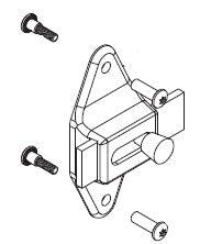 Bradley Toilet Partition Steel Surface Mounted Door Latch , HDWT-S0189