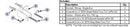Bradley Toilet Partition Pilaster at Wall F Bracket Hardware Kit, HDWC-S3FF