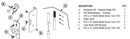 Bradley Toilet Stall Door Hardware Kit, One Ear Flat Strike, Inswing, AD7IH