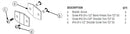 Bradley Restroom Stall Stainless Steel Alcove Hardware Kit , HDWC-S4AL