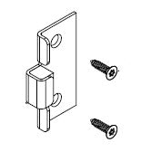 Bradley Toilet Partition Steel Flat Strike/Keeper, OutSwing, HDWC-S0031