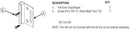 Bradley Toilet Partition Flat Strike/Keeper, Inswing , HDWC-S0030