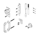 Bradley Toilet Partition Door Hardware Kit, One Ear Strike, OutSwing, AD6IH
