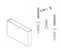 Bradley Toilet Partition Shoe & Mounting Kit, HDWP-S0451-18