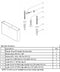 Bradley Toilet Partition Shoe & Mounting Kit, HDWP-S0451-18