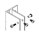 Bradley Toilet Stall Continuous Aluminum Pilaster F Bracket Kit, HDWC-A0041