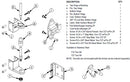 Bradley Toilet Stall Inswing Door Hardware Kit, Surface Latch, ZD1-SLFS