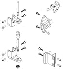 Bradley Partition Door Hardware Kit, Surface Latch, Wrap Around Strike, ZD1-SLWS