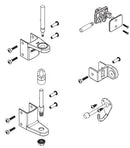Bradley Toilet Partition Door Hardware Kit, Inswing , HDWT-ZD1