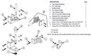 Bradley Toilet Partition Door Hardware Kit, Inswing , HDWT-ZD1