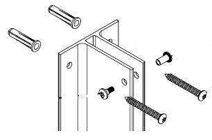 Bradley Urinal Partition Continuous Aluminum Urinal Screen Kit, HDWC-A0057