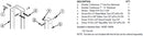 Bradley Toilet Stall Aluminum Bracket Ending Panel Hardware Kit, HDWT-A0056