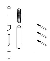 Bradley Bathroom Partition Integral Hinge Pin Kit , HDWP-P0091