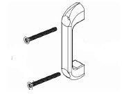 Chromed Zamac Countersink Door Pull Kit - HDW0-Z0168