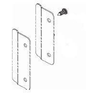 Bradley Toilet Partition Stainless Steel No-Site Strips, Latch Side , HDWT-S0422