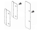 Bradley Toilet Partition Stainless Steel No-Site Strips, Latch & Hinge Sides , HDWT-S0421
