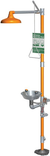 Guardian G1943 Safety Station with Eyewash, Scald Protection Valve