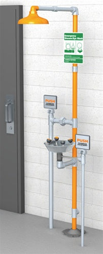 Guardian GFR1909 Freeze-Resistant Safety Station with WideArea Eye/Face Wash Station