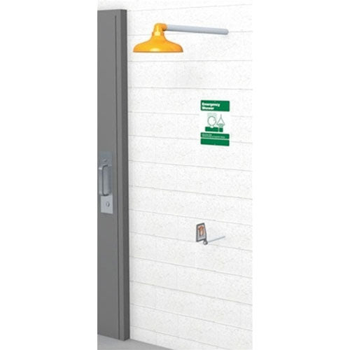 Guardian GFR1205-SSH Freeze-Resistant Emergency Shower, Stainless Steel, Horizontally Mounted