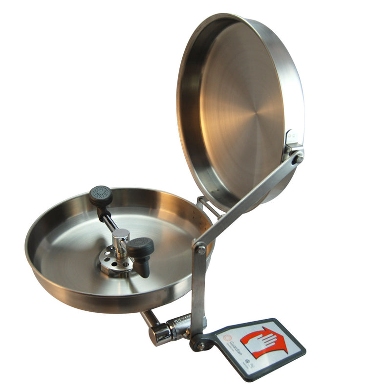 Guardian G1825BC Eyewash, Pedestal Mounted, Stainless Steel Bowl