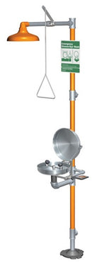Guardian G1902BC Safety Station with Eyewash Station, Stainless Steel Bowl and Cover