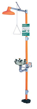 Guardian G1909 Safety Shower Eye/Face Wash Combo, Stainless Steel Bowl