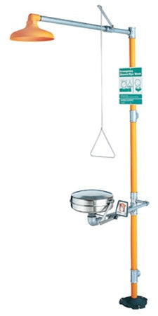 Guardian G1909BC Safety Station with WideArea Eye/Face Wash, Stainless Steel Bowl and Cover