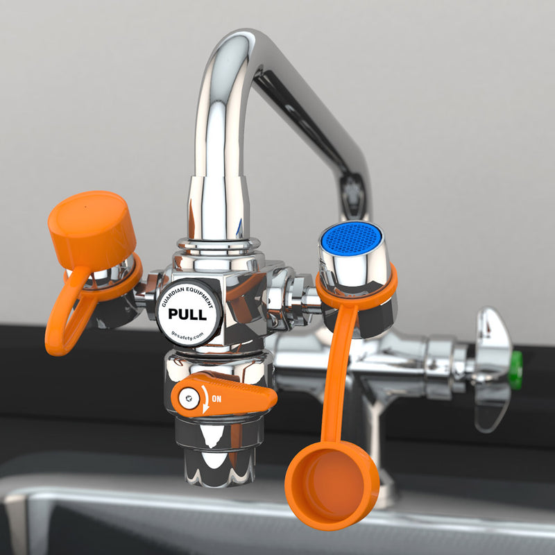 Guardian G1200 EyeSafe Faucet-Mounted 3" Eyewash w/ Faucet Control Valve