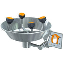 Guardian G1791BC WideArea Eye/Face Wash Station, Wall Mounted, All-Stainless Steel w/Bowl Cover