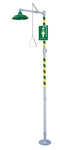 Haws 8100 AXION MSR Floor Mounted Drench Shower w/ Plastic Shower Head