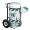 Hughes H40K45G-1 Mobile Safety Shower and Eyewash with Integral Stainless Steel Cart