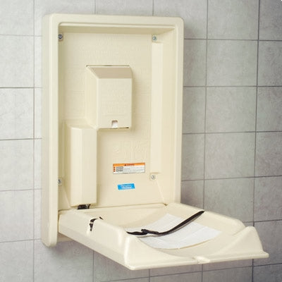 Koala Kare KB101-00 Vertical Baby Changing Station, Wall-Mounted, Cream