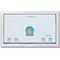 Koala Kare KB100-05ST Horizontal Baby Changing Station with Stainless Steel Flange, Recess Mount, White Granite