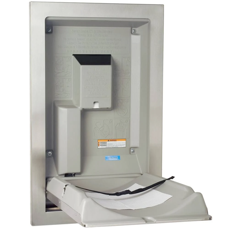 Koala Kare KB111-SSRE Vertical Baby Changing Station, Recess Mount, Stainless Steel