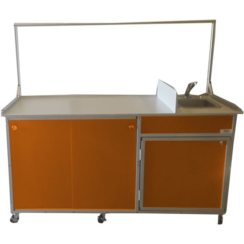 Monsam FSC-001 Food Service Cart with Portable Self Contained Sink