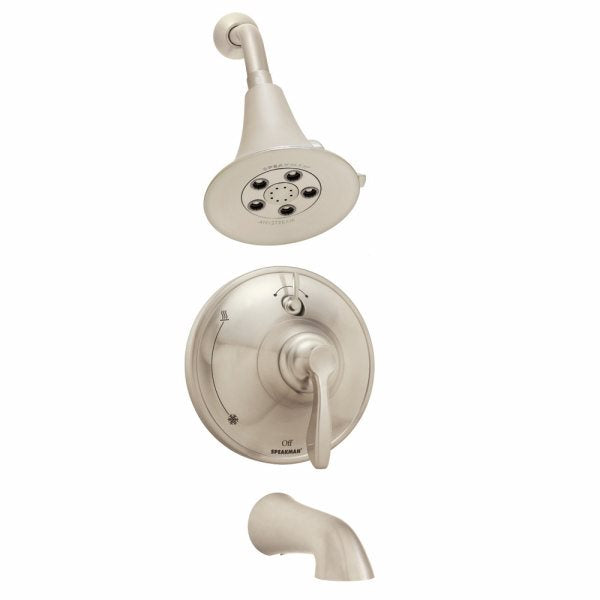 Speakman SM-10430-P-BN Chelsea Collection Shower System with Diverter Valve and Tub Spout