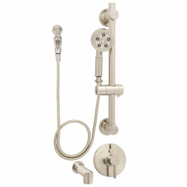 Speakman SM-1490-ADA-PBN Neo Collection Shower and Tub Package with ADA Hand Shower and Grab Bar