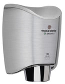 World Dryer SMARTdri(TM) K48-973 Hand Dryer, Brushed Stainless Steel, 220-240V, Updated Part Number: K48-973P2