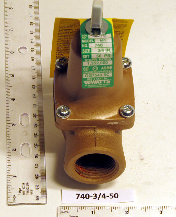 Watts 740-3/4-50 Base Pan Cga 6 Base Pan