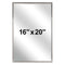 Bradley 781-016220 (16 x 20) Commercial Restroom Mirror, Channel Frame, 16x20