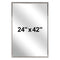 Bradley 781-024420 (24 x 42) Commercial Restroom Mirror, Channel Frame, 24" x 42"