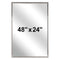 Bradley 781-048240 (48 x 24) Commercial Restroom Mirror, Channel Frame, 48x24