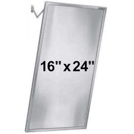 Bradley 782-016240 (16 x 24) Adjustable Tilt Commercial Restroom Mirror, 16