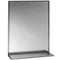 Bobrick B-1661824 (18 x 24) Public Restroom Mirror, Channel Frame, 18x24, Shelf