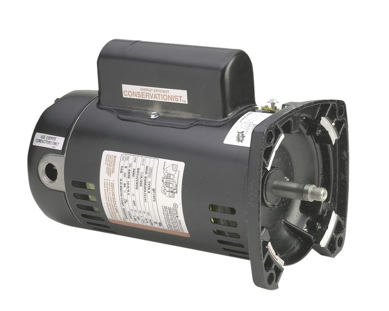 Century AO Smith SQS1152R Square Flange Pool Motor, 1-1/2, 1/4 HP, Cap Start, PSC, 3450, 1725 RPM, 230V, 48Y Frame